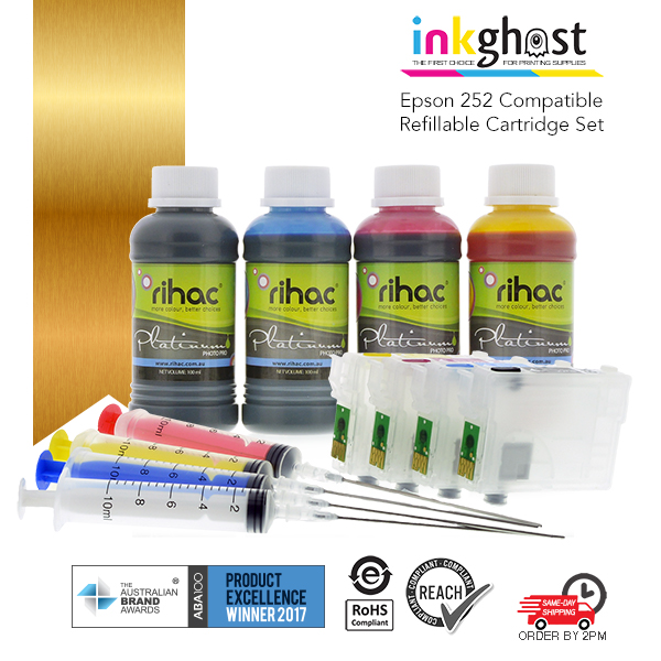 rihac refillable ink cartridges for Epson 252 252XL 254 254XL